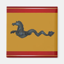 Cheval vénitien en verre de Murano Magnets Pour Réfrigérateur
