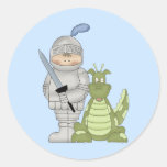 Chevalier de dragon autocollant