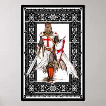 chevalier en affiche d'armure
