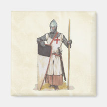 Chevalier Templar Aimants Pour Réfrigérateur