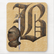 Chevaliers rouillés B initial Tapis De Souris