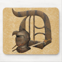 Chevaliers rouillés D initial Tapis De Souris