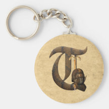 Chevaliers rouillés T initial Porte-clefs