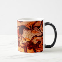 Chevaux de Lascaux et un Taureau Tasse