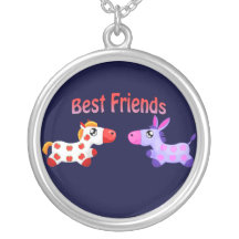 Chevaux de meilleurs amis pendentif