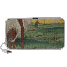 Chevaux lunatiques le mont Fuji Haut-parleur Mp3