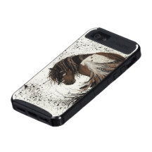 Chevaux majestueux de mustang par le coque iphone 
