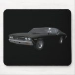 Chevelle 1968 solides solubles : Finition noire :  Tapis De Souris