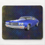 Chevelle 1970 solides solubles : Finition bleue :  Tapis De Souris
