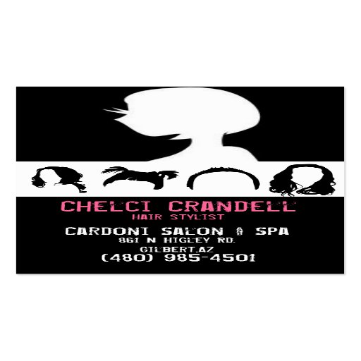 Cheveux Modèles De Cartes De Visite