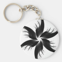 CHEVEUX NOIRS PORTE-CLÉ