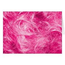 Cheveux roses bouclés cartes de vœux