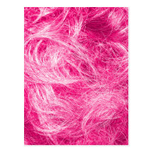 Cheveux roses bouclés cartes postales