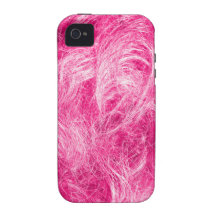 Cheveux roses bouclés iPhone 4 case