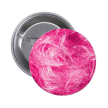 Cheveux roses bouclés pin's avec agrafe