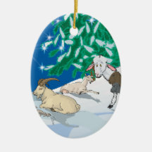Chèvre - cadeau de le vieil décorations de noël