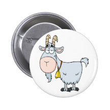 chèvre de billy idiote de bande dessinée badges avec agrafe