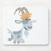 Chèvre fraîche mignonne Mousepad de bande dessinée Tapis De Souris