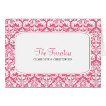 Chèvrefeuille de cartes de Merci de mariage damass