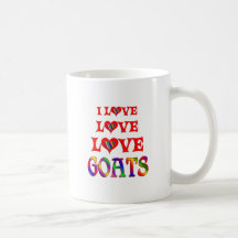 Chèvres d'amour d'amour mugs à café