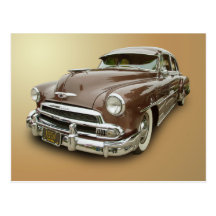 CHEVROLET 1951 CARTE POSTALE