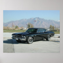 Chevrolet 1969 Chevelle solides solubles Affiche
