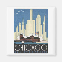 Chicago a tout aimant pour réfrigérateur