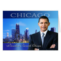 Chicago Obama Cartes De Vœux