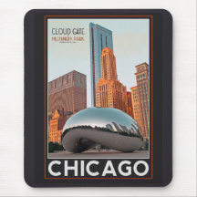 Chicago - porte de nuage au parc de millénaire tapis de souris