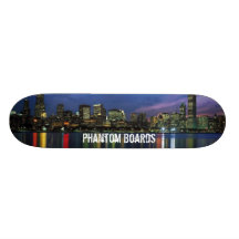 chicago_skyline1, panneaux fantômes planches à roulettes customisées