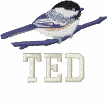Chickadee Noir-couvert personnalisable Polos Brodés