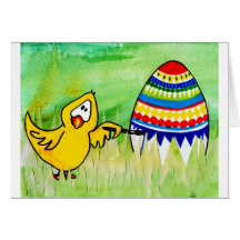 chicklet de Pâques Carte