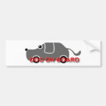 CHIEN À BORD DE 1 AUTOCOLLANTS POUR VOITURE