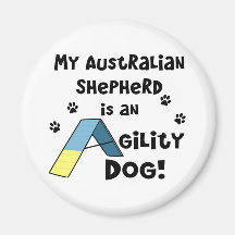 Chien australien d'agilité de berger magnets