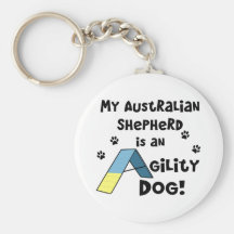 Chien australien Keychain d'agilité de berger Porte-clés