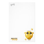 Chien brun de petits vauriens innocents stationnai papier à lettre customisable