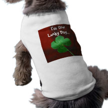 Chien chanceux ! tee-shirt pour toutou