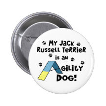 Chien d'agilité de Jack Russell Terrier Badges Avec Agrafe
