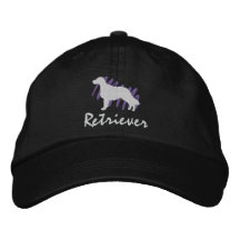 Chien d'arrêt Plat-Enduit griffonné Casquette Brodée