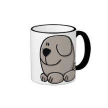 Chien de bande dessinée mugs