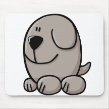 Chien de bande dessinée tapis de souris