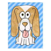 Chien de beagle carte postale