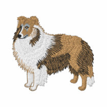 Chien de berger de Shetland polos brodés