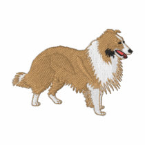 Chien de berger de Shetland polos brodés