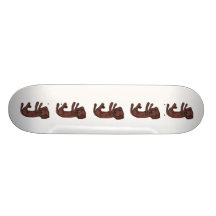 Chien de Brown Plateau De Skateboard