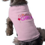 Chien de fille d'anniversaire t-shirt pour toutou