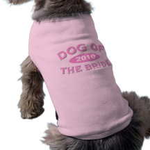 Chien de l'arc 2010 de rose de jeune mariée t-shirts pour chien
