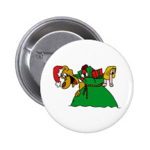 Chien de Noël Badges Avec Agrafe