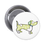 chien de saucisse pin's