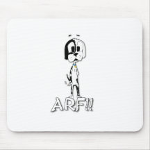 Chien de tabagisme tapis de souris